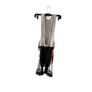 Louis Garneau Mens L Course  Race Bib Shorts Black White